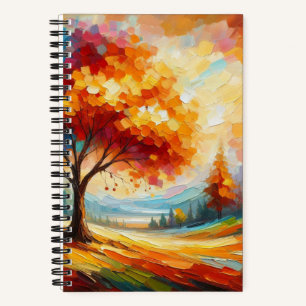 Landscape Painting With Bright Colours Notebook