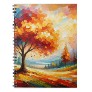 Landscape Painting With Bright Colours Notebook
