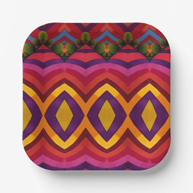 Landscape  paper plate (Front)