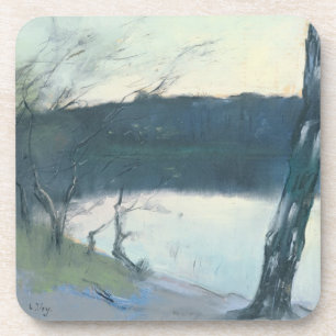 Landscape (pastel on canvas) coaster