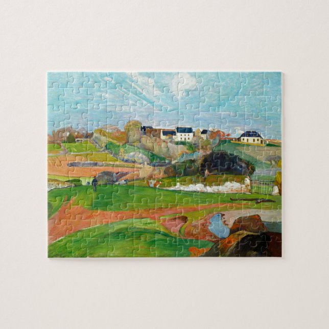 Landscape Paul Gauguin Old Painting Art Jigsaw Puzzle (Horizontal)