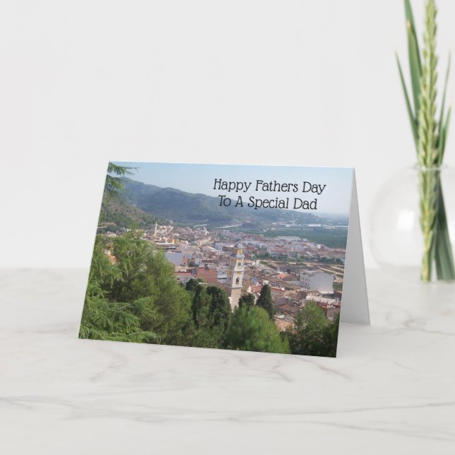 Landscape Personalised Fathers Day Card (Front)