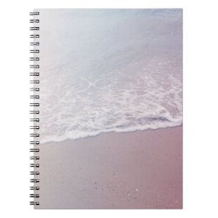 Landscape photo of seashore notebook
