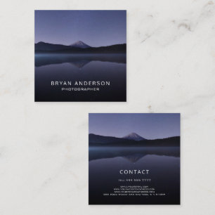 Landscape Photographer Square Business Card