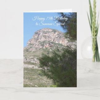 Landscape Photography Personalised 75th Birthday Card