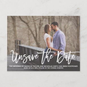 Landscape Picture Wedding Unsave The Date Postcard