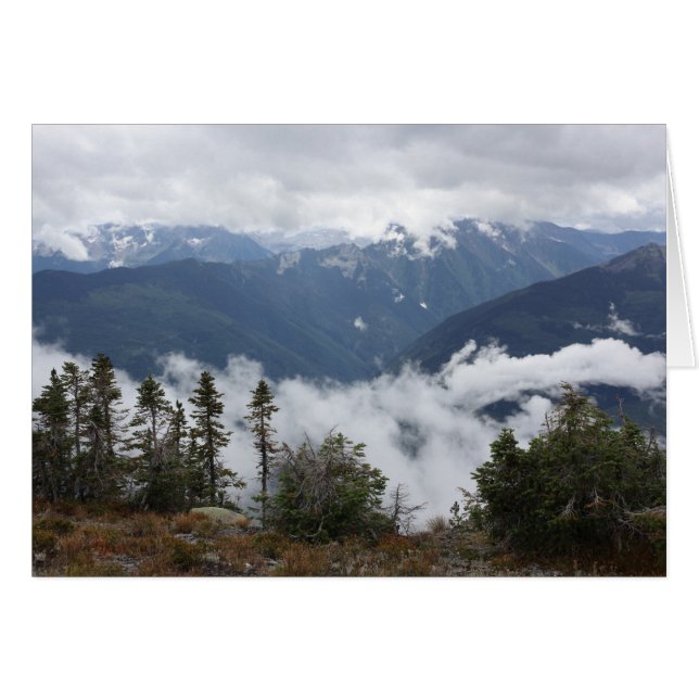 Landscape Purcell Mountains of BC Canada Card (Front Horizontal)