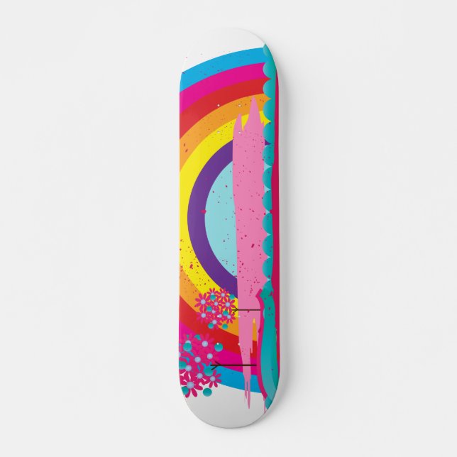 Landscape Rainbow Skateboard (Front)