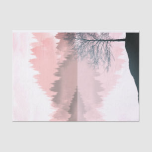 Landscape Reflection Lake Trees red autumn Tissue Paper