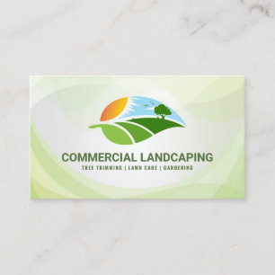 Landscape Scenery Gardening Business Card