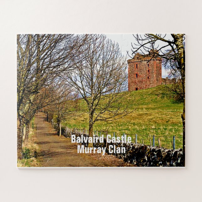 Landscape Scottish Balvaird Castle Murray Clan Jigsaw Puzzle (Horizontal)