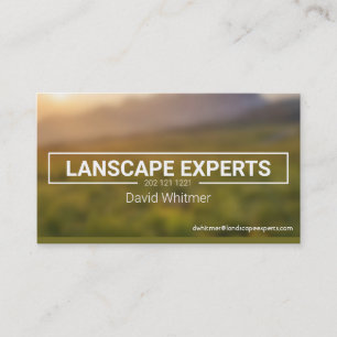 Landscape services business card