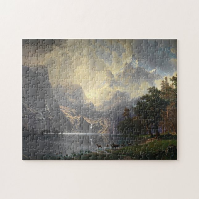 Landscape Sierra Nevada Albert Bierstadt Jigsaw Puzzle (Horizontal)