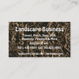 Landscape Soil Gardening Sod Topsoil Business Business Card