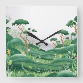 Landscape Square Wall Clock