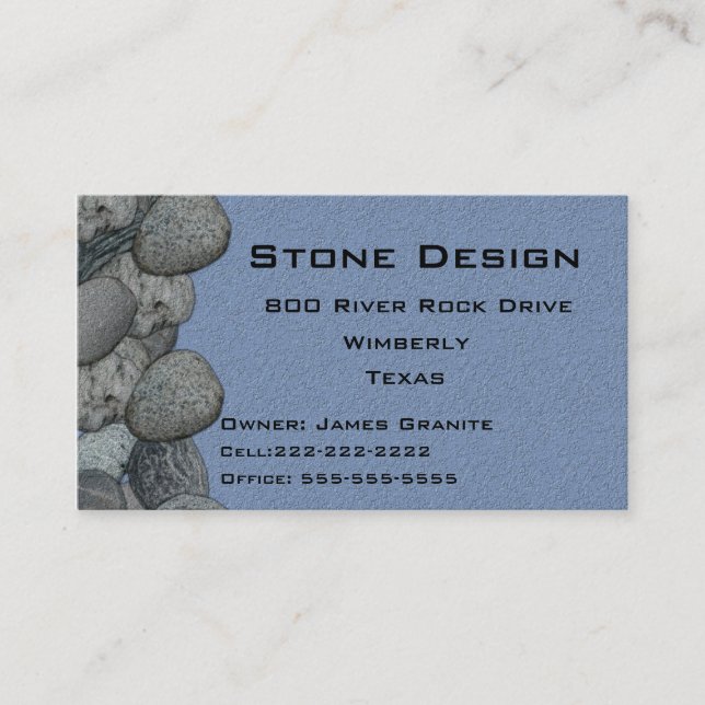 Landscape/Stone Mason Business Business Card (Front)
