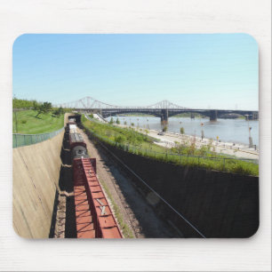 Landscape Train Mouse Pad