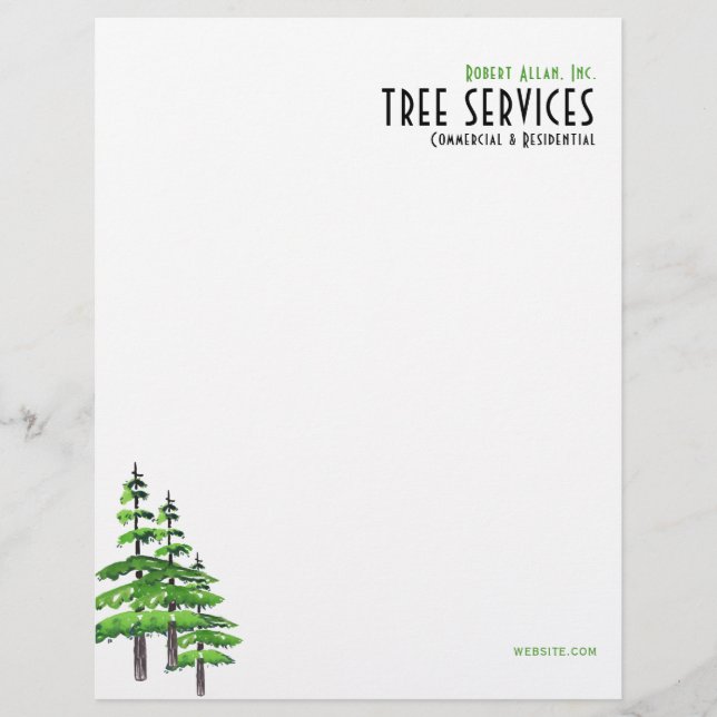 Landscape Tree Services Letterhead (Front)