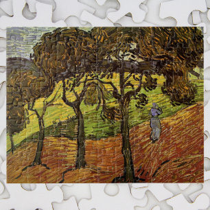 Landscape, Trees and Figures by Vincent van Gogh Jigsaw Puzzle