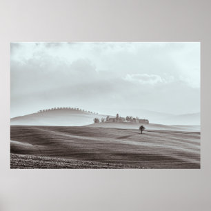 Landscape Tuscany Soft Colours Poster