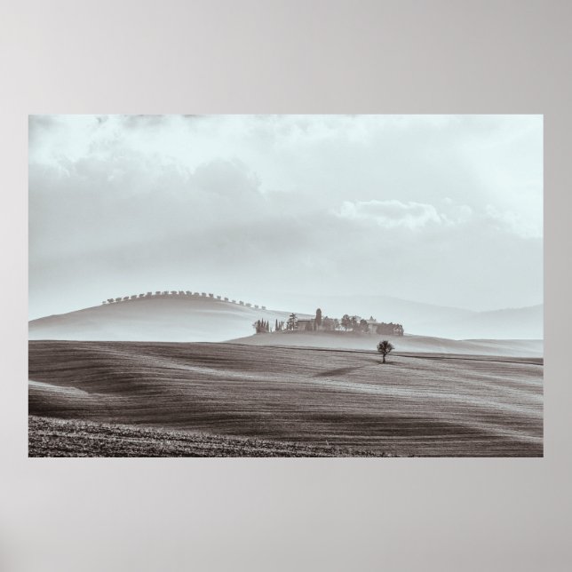 Landscape Tuscany Soft Colours  Poster (Front)