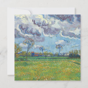 Landscape Under a Stormy Sky Vincent Gogh 