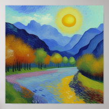 Landscape Van Gogh style