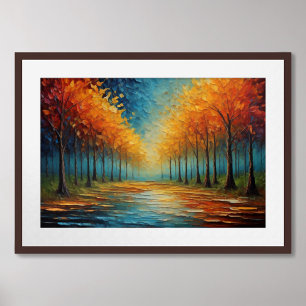 Landscape Vibrant Colour Fauvism Impressionist 3:2 Poster