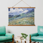 Landscape Vincent Van Gogh Travel Vintage Fine Art Hanging Tapestry<br><div class="desc">Beautiful stained wood wood-topped wall tapestry, featuring a beautiful masterpiece colourful detailed intricate vintage oil on canvas painting, by Vincent Van Gogh, of landscape from Saint-Rémy - a mountainous landscape behind Saint-Paul hospital, France. Beautiful artwork for vintage fine art / masterpiece / classic art lovers and Van Gogh connoisseurs. Makes...</div>