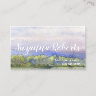 Landscape Watercolor Business Card