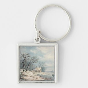 Landscape: Winter Keychain