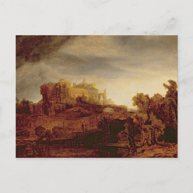 Landscape with a Chateau Postcard (Front)