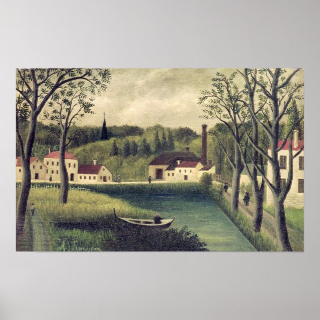 Landscape with a Fisherman, after 1886 Poster (Front)
