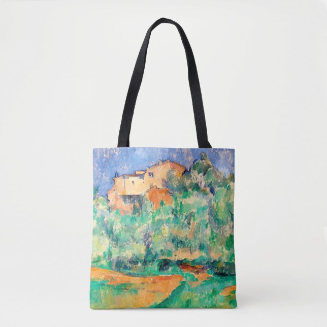 Landscape with a House, Cezanne Tote Bag (Front)