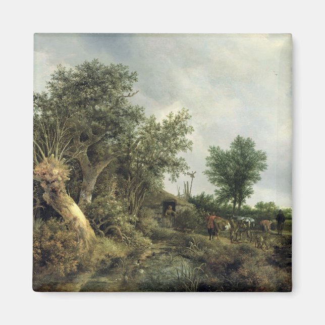 Landscape with a Hut, 1646 Magnet (Front)