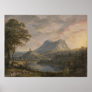 Landscape with a Lake - Paul Sandby - c1808 Poster