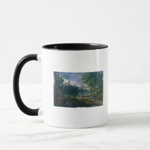 Landscape with a Man killed by a Snake, c.1648 Mug