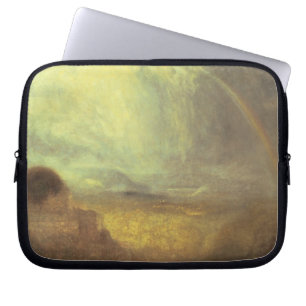 Landscape with a rainbow laptop sleeve