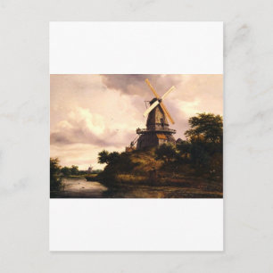 Landscape with a Windmill Postcard