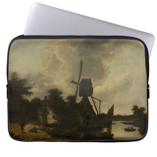 Landscape with a Windmill – Salomon Rombouts Laptop Sleeve