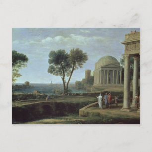 Landscape with Aeneas at Delos, 1672 Postcard