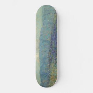 Landscape with Blue Flowers (by Granville Redmond) Skateboard