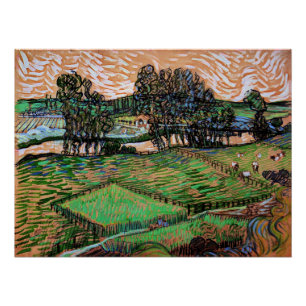 Landscape with Bridge Across the Oise Poster