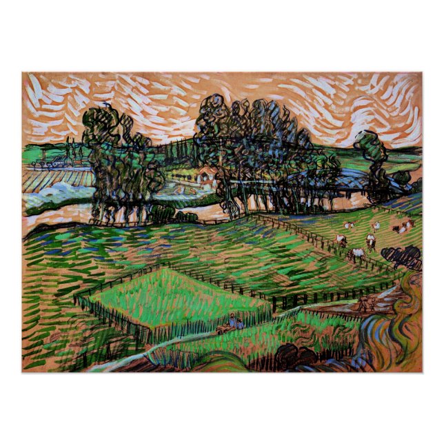 Landscape with Bridge Across the Oise Poster (Front)