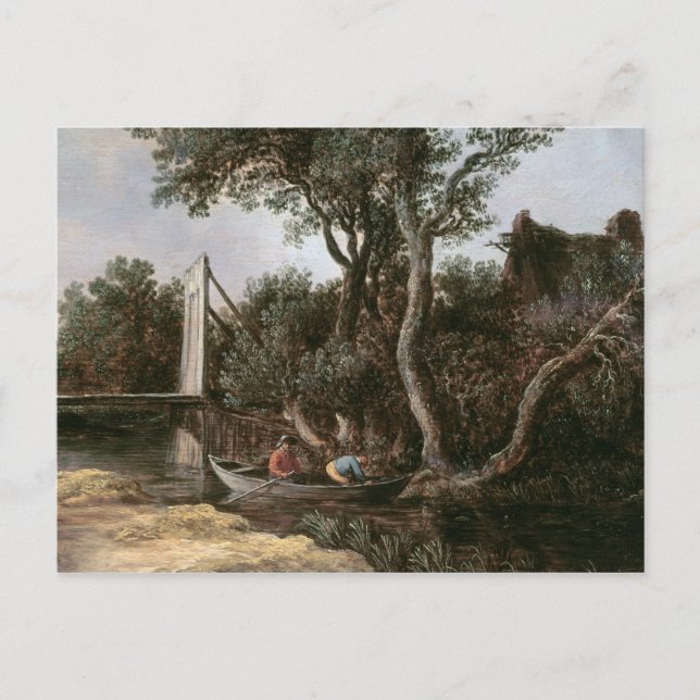Landscape with Bridge, c.1628 Postcard (Front)