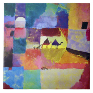 Landscape with Camels, Paul Klee Tile