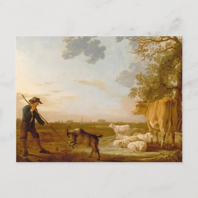Landscape with cattle Aelbert Cuyp   Postcard (Front)