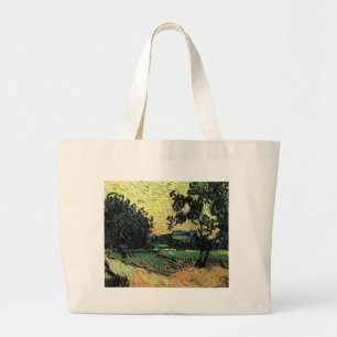 Landscape with Chateau of Auvers Large Tote Bag