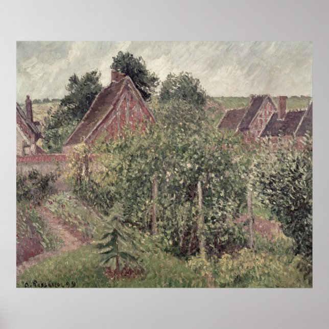 Landscape with Cottage Roofs, 1899 Poster (Front)