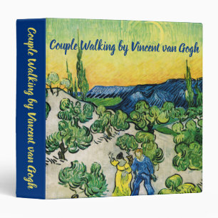 Landscape with Couple Walking by Vincent van Gogh Binder